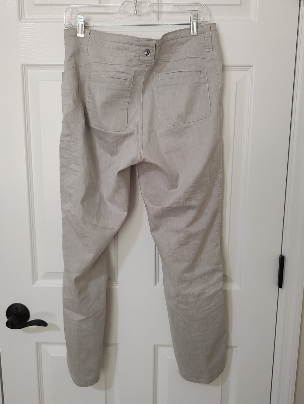 Kuhl Cabo Pant Cotton Linen Birch Grey Gorpcore Size 8 SHORT - Picture 3 of 16